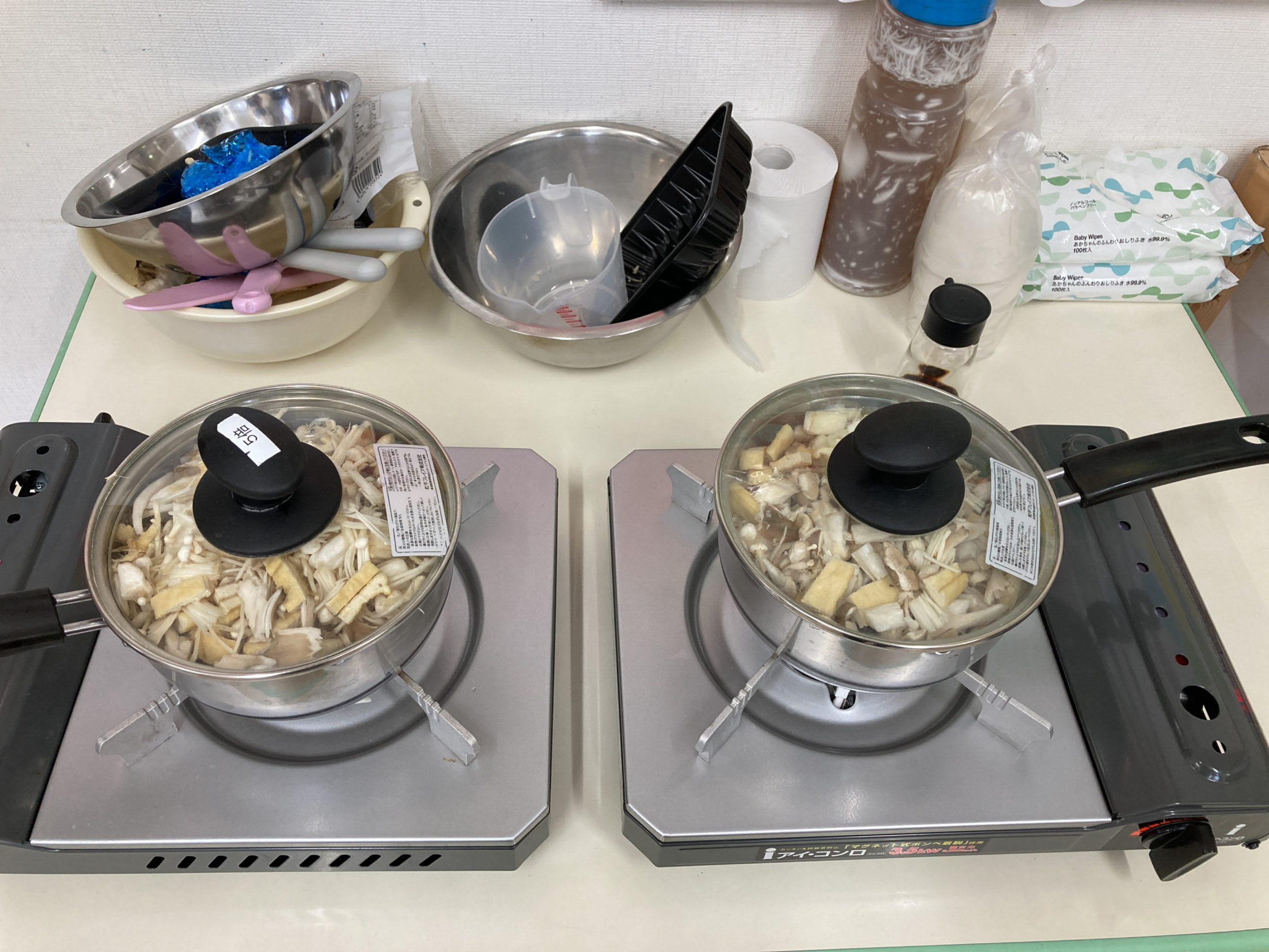 幼児クラスのクッキング